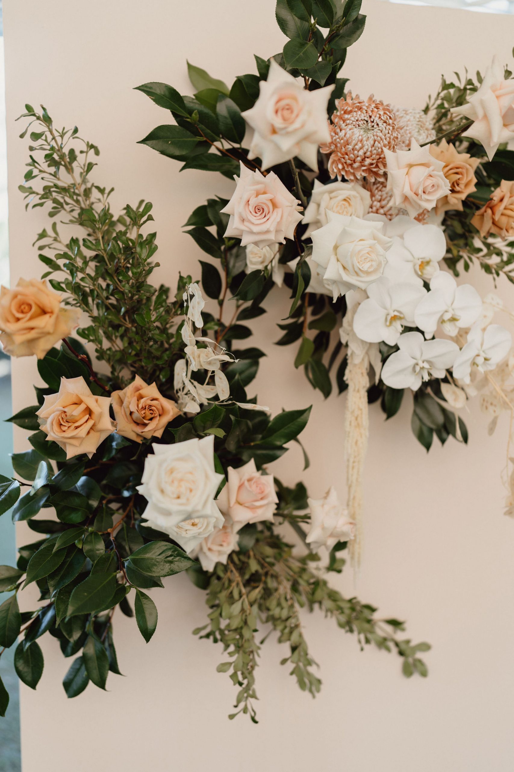 Flower Wall Wedding Reception